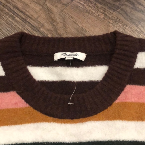 NWOT! Madewell Payton striped crew neck sweater - Picture 5 of 7